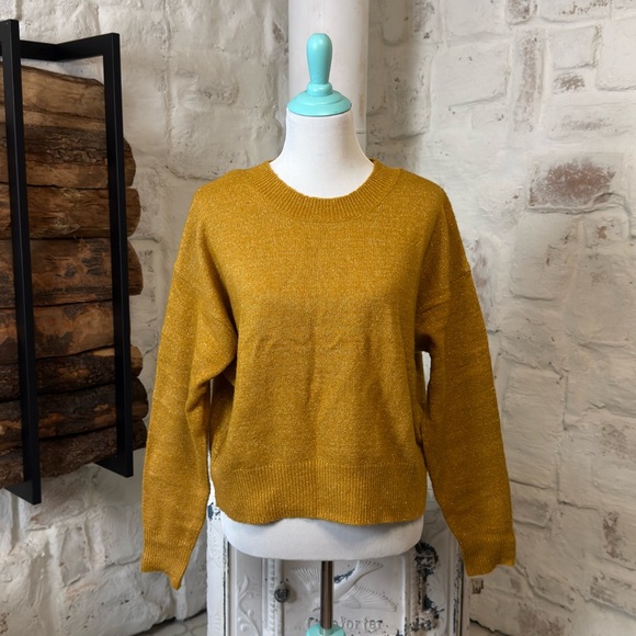 Double Zero Mustard Crew Neck Sweater - Picture 1 of 6